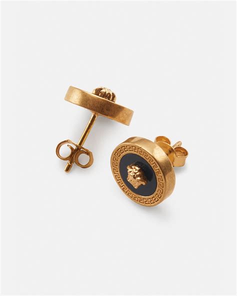 versace ear rings|versace enamel earrings.